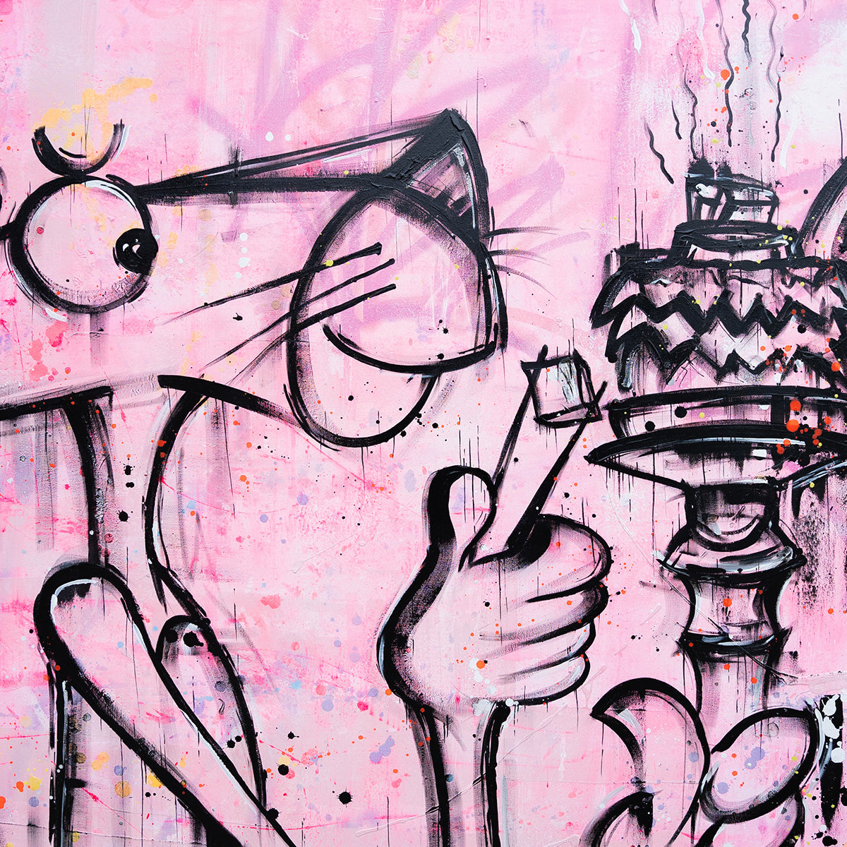 Pink Panther Hookah Time