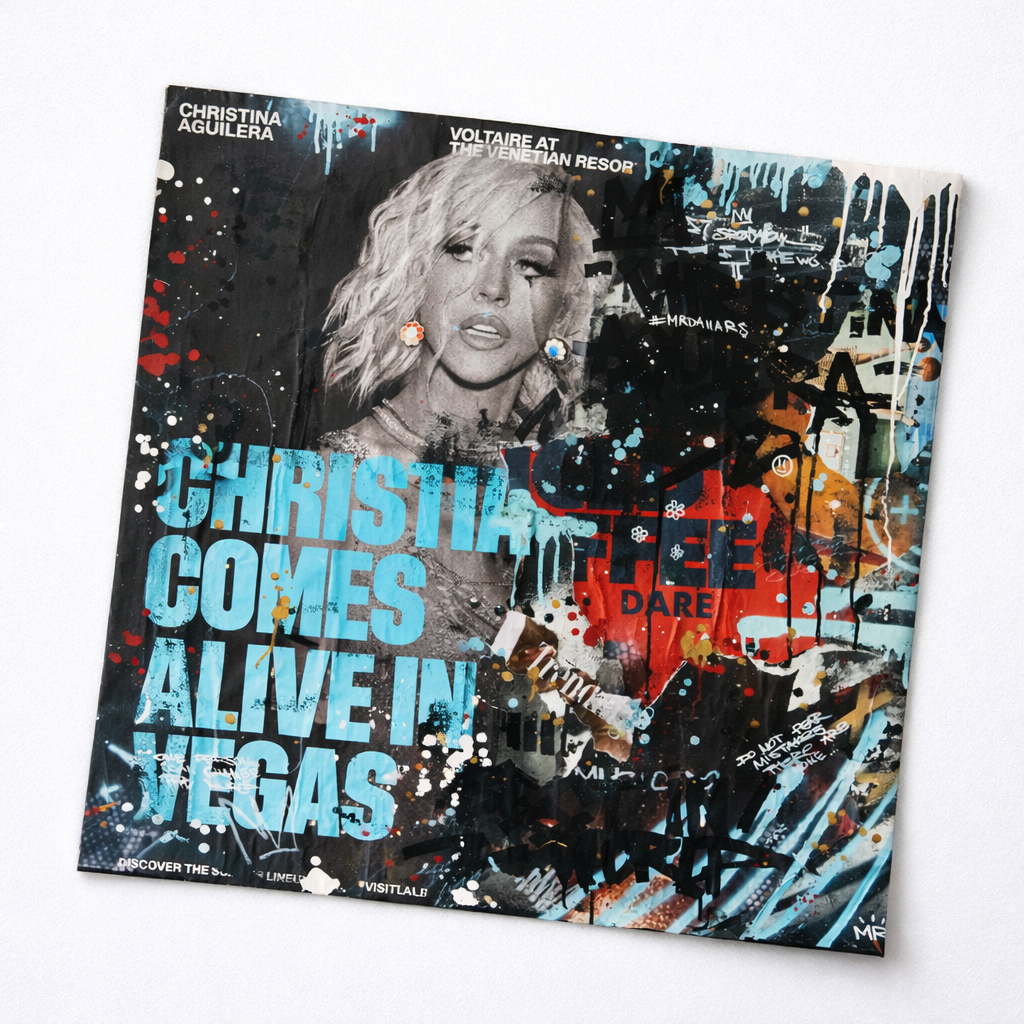 Christina Aguilera - Street Pop Art Print