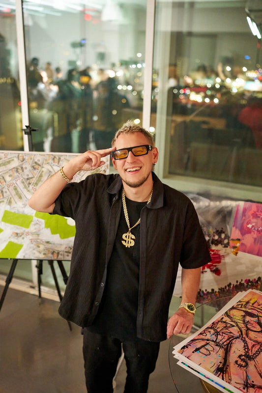 My art performance at the W-Hotel Hollywood