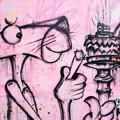Pink Panther Hookah Time