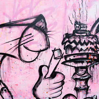 Pink Panther Hookah Time