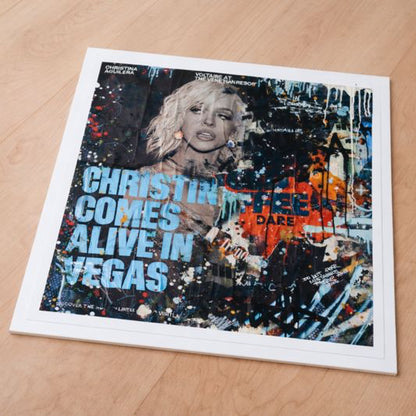 Promotional poster for a concert featuring a colorful design with text and a person's face.