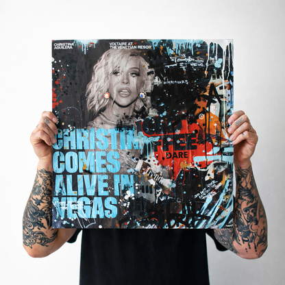 Christina Aguilera - Street Pop Art Print