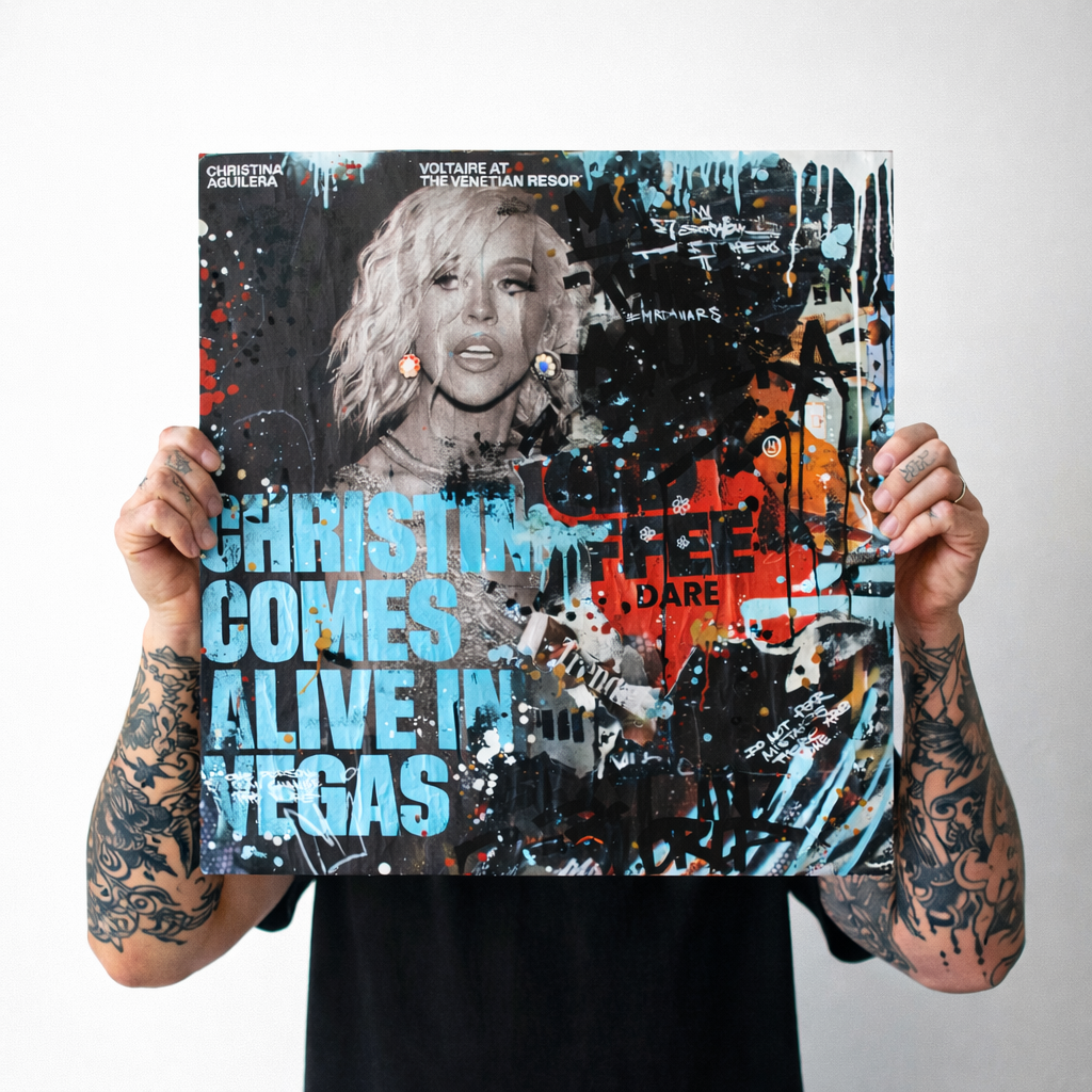 Christina Aguilera - Street Pop Art Print